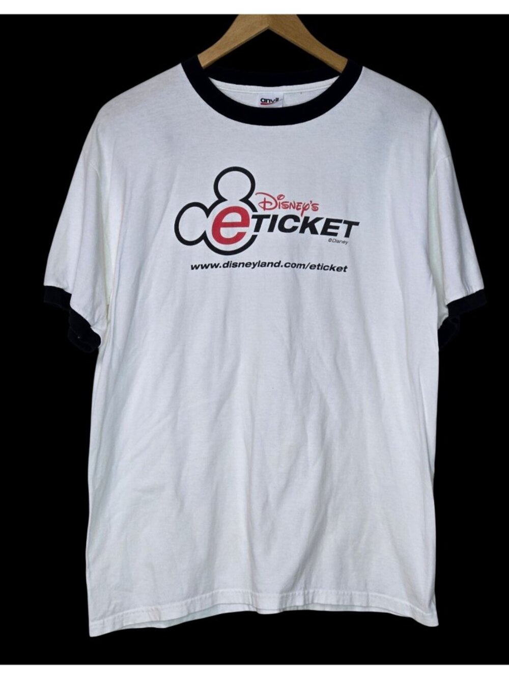 Vintage Disney E-Ticket  T-Shirt Disney Travel Promo Y2K Rare Mickey Logo